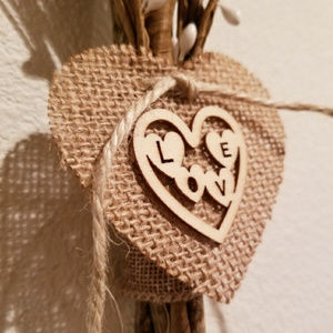 Valentine Day twig wall art